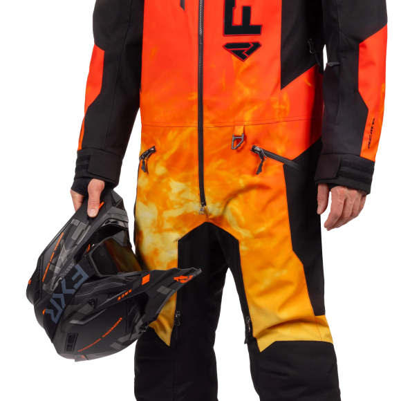 Комбинезон FXR Helium без утеплителя Black/Flame, L Комбинезон FXR Helium без утеплителя Black/Flame, L