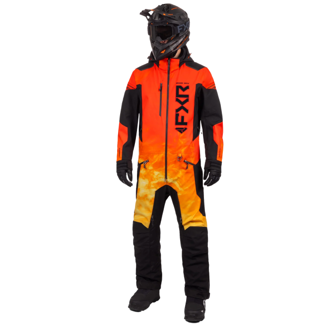 Комбинезон FXR Helium без утеплителя Black/Flame, L