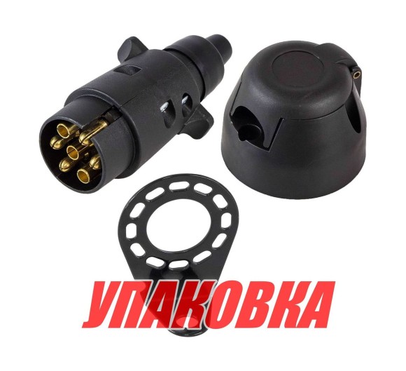 Вилка и розетка прицепа c кронштейном (комплект TRC1PE) (упаковка из 20 шт.)
