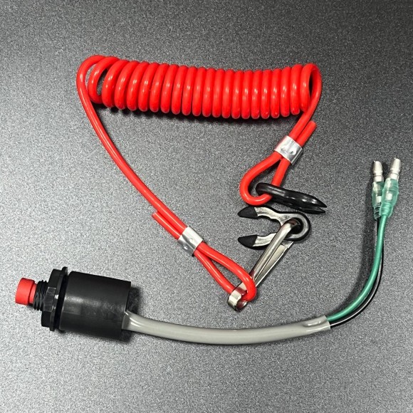 Кнопка аварийной остановки двигателя с чекой в пульт д/у Suzuki (Old) (Пины) (37820-92E04) (Suzuki)