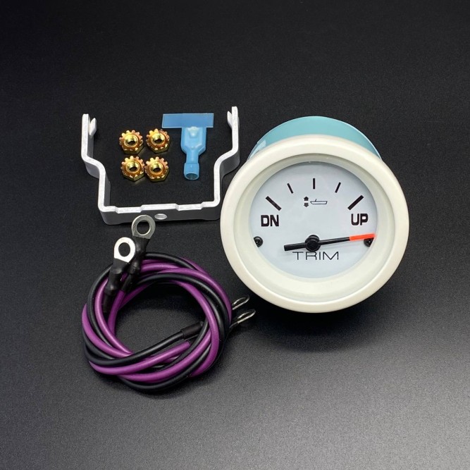 Указатель угла откидывания белый GAUGE-POWER TRIM (Quicksilver)