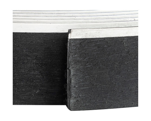 Покрытие палубное 50ммx5мм, черный, белая полоса, Marine Rocket