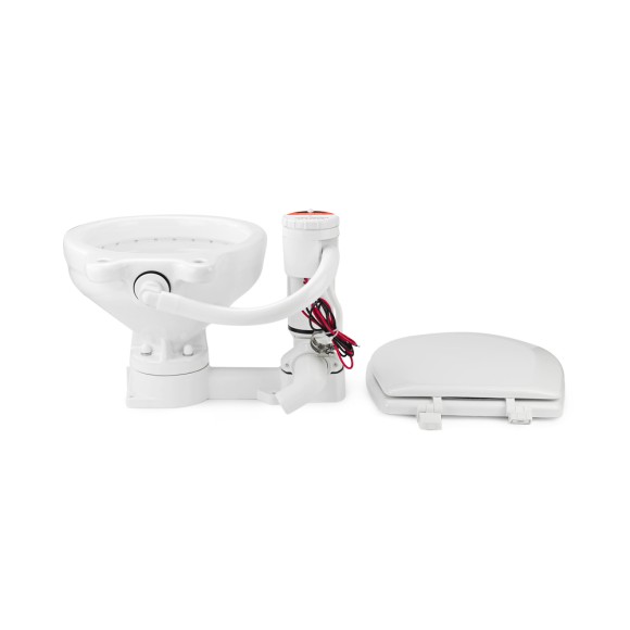 Унитаз судовой керамический SeaFlo с электрической помпой Унитаз, 12V