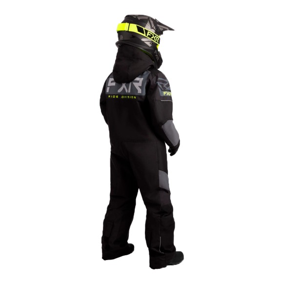 Детский комбинезон FXR Helium с утеплителем Black/Charcoal/Hi Vis, 2