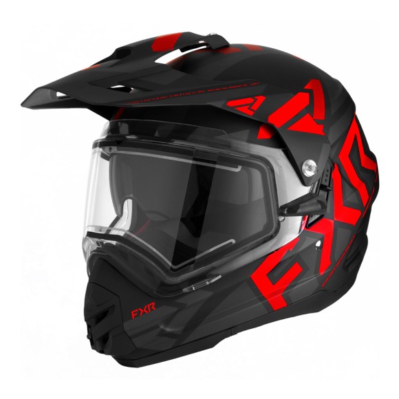 Шлем FXR TORQUE X TEAM W/ E SHIELD & SUN SHADE с подогревом Black/Red, S