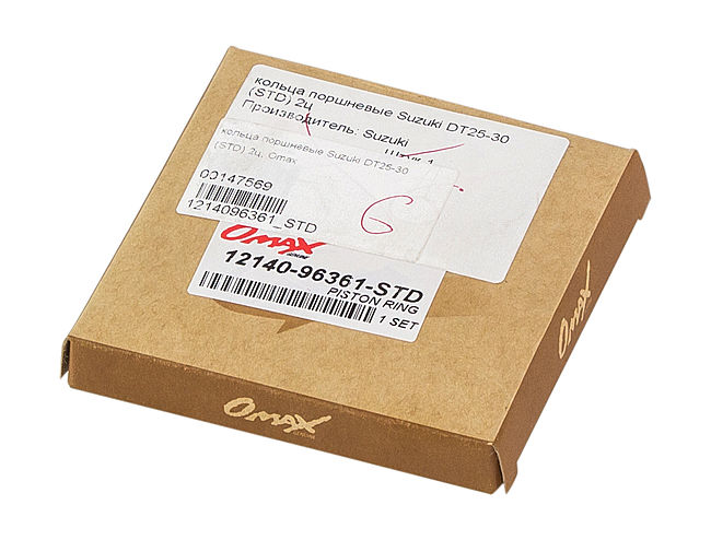 Кольца поршневые Suzuki DT25-30 (STD) 2ц, Omax