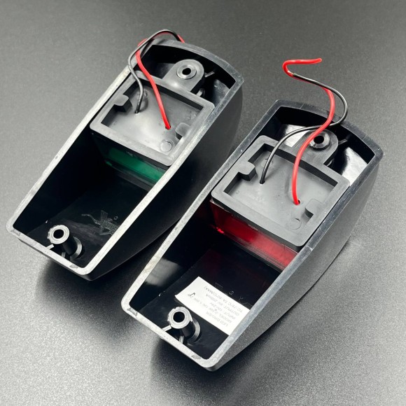 Огни ходовые LED (комплект)(131x59x46мм)(12V/24V)чёрный (Sunfine)