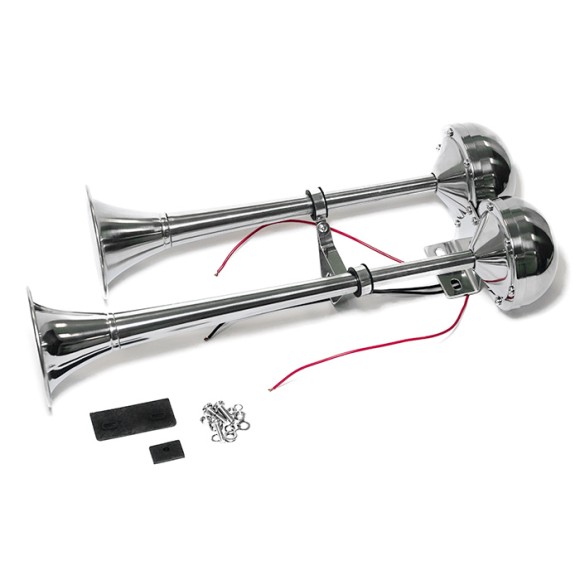 Горн электрический двухтональный SUNFINE 101x410/465 мм, нержавеющая сталь (Замена EASTERNER C11479) Горн электрический двухтональный SUNFINE 101x410/465 мм, нержавеющая сталь (Замена EASTERNER C11479)