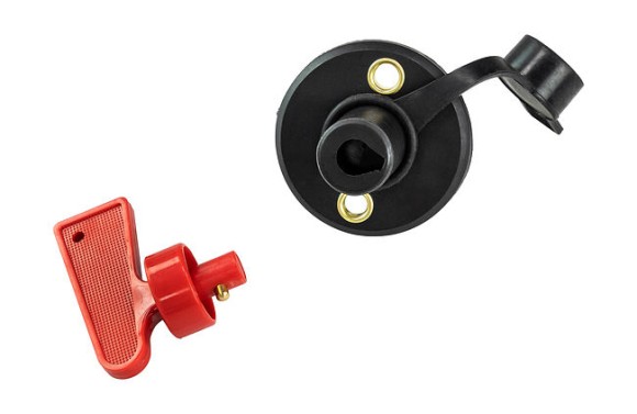 Выключатель массы-ключ "OFF-ON" (1 АКБ) 100А с защитным колпачком, Marine Rocket Выключатель массы-ключ "OFF-ON" (1 АКБ) 100А с защитным колпачком, Marine Rocket