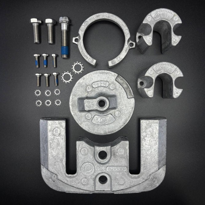 Комплект анодов алюминиевых ANODE KIT MerCruiser Bravo One Stern Drives - 1988 and Newer QS