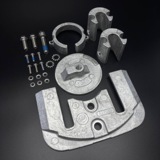 Комплект анодов алюминиевых ANODE KIT MerCruiser Bravo One Stern Drives - 1988 and Newer QS