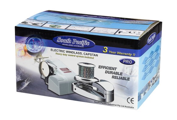 Лебедка якорная South Pacific VA600 вертикальная, 800Вт, 12 В,