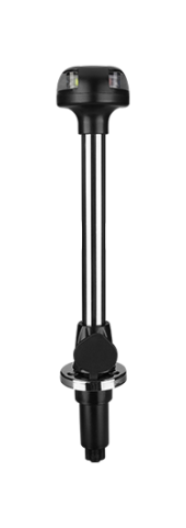 Огонь ходовой комбинированый на стойке 11-1/8" светодиодный с розеткой, 12 В SeaFlo Огонь ходовой комбинированый на стойке 11-1/8" светодиодный с розеткой, 12 В SeaFlo