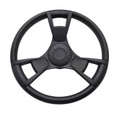 Рулевое колесо GUSSI 013 обод и спицы черные д. 350 мм