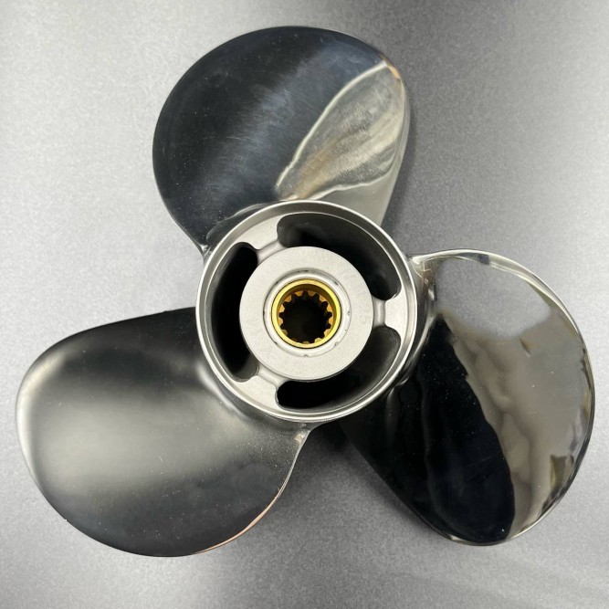 Гребной винт Suzuki DT40-DT65, DF40-DF50, DF40A-DF60A (3x12x14) (Сталь) (Polastorm)