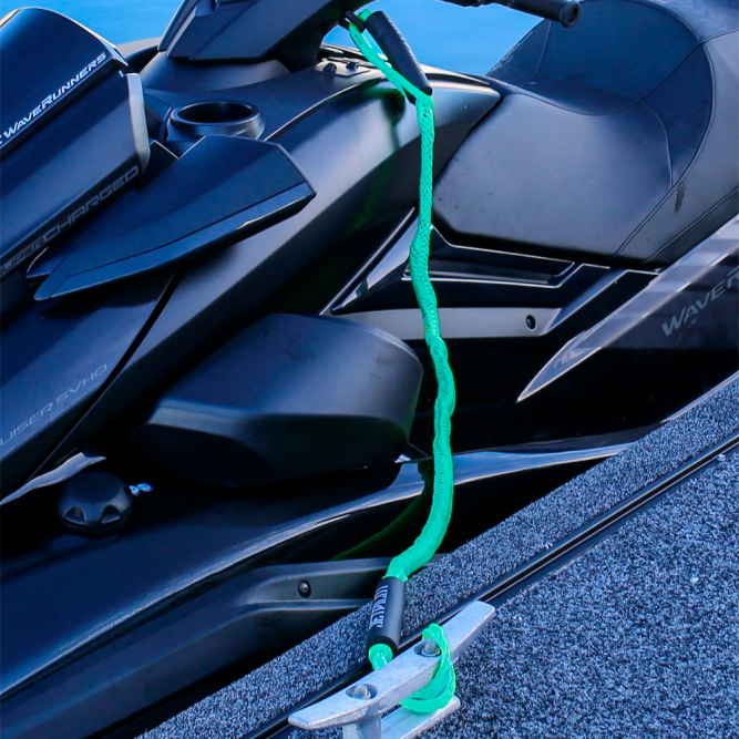 Комплект чалок с поплавками JetPilot PWC Bungee Dock Tie Twin Pack Green