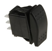 Переключатель трехпозиционный (ON)-OFF-ON 12 В/20А 6Р без фиксации 1 положения