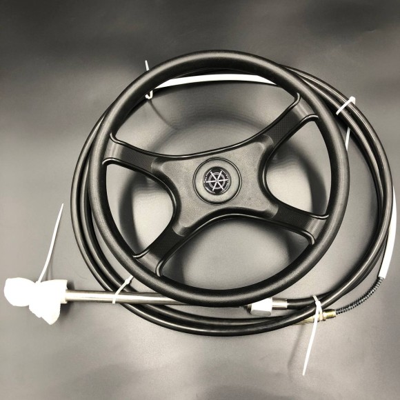 Рулевой комплект (редуктор YK7-E(Т67)/ трос M58-9FT / руль 161D) (N-Flex)