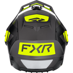 Шлем FXR Clutch w/ E Shield с подогревом Black/HiVis, 2XL
