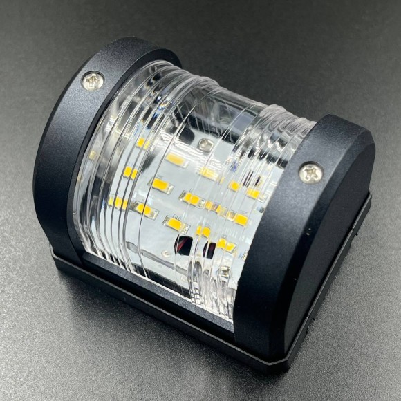 Огонь ходовой (белый)12V (65x56x79мм)(12V-24V, IP66, 5W) (Sunfine)