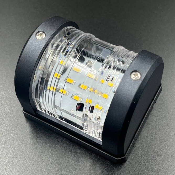 Огонь ходовой (белый)12V (65x56x79мм)(12V-24V, IP66, 5W) (Sunfine)