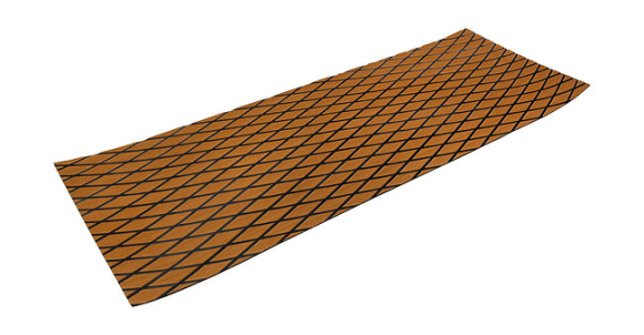 Покрытие палубное EVA, 1900х700х6мм, самоклеящееся, светло-коричневое, тип "D", Marine Rocket