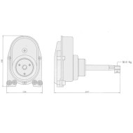Привод рулевой YK7-A невозвратный (аналог T-73NRFC) Привод рулевой YK7-A невозвратный (аналог T-73NRFC)