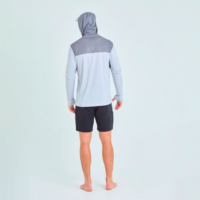 Лайкра с капюшоном JetPilot Venture L/S Hooded Hydro Tee Grey, 2XL