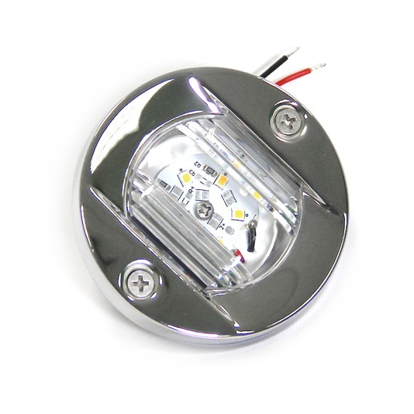 Огонь кормовой cветодиодный 75 мм, теплый белый свет