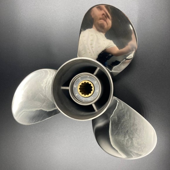 Гребной винт Suzuki DT40-DT65, DF40-DF50, DF40A-DF60A (3x11-3/4x15) (Сталь)