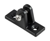 Кронштейн палубный 90 град, с винтовым штифтом, ровное основание, пластиковый черный Кронштейн палубный 90 град, с винтовым штифтом, ровное основание, пластиковый черный