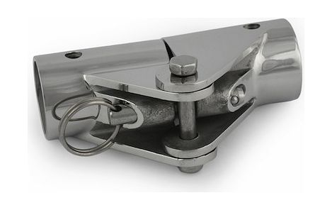 Кронштейн складной с фиксацией нержавеющий д. 22 мм