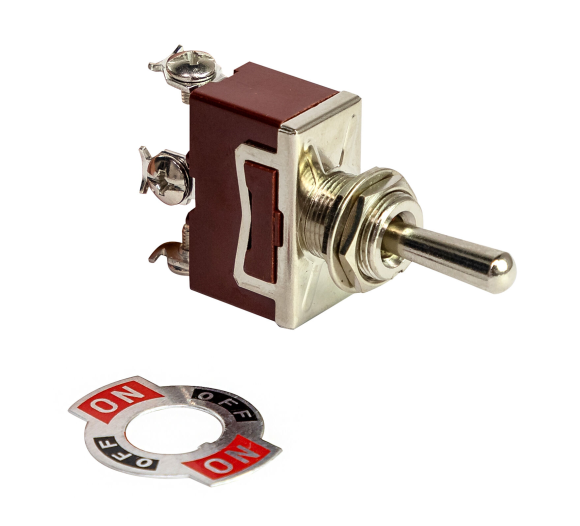 Тумблер трехпозиционный (ON)-OFF-(ON) 12 В/15А 3P Тумблер трехпозиционный (ON)-OFF-(ON) 12 В/15А 3P