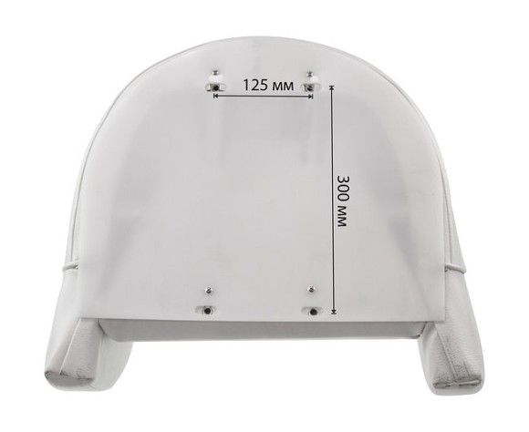 Кресло ROMEO мягкое, подставка, обивка белый винил Кресло ROMEO мягкое, подставка, обивка белый винил