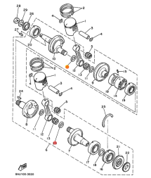 Шайба шатуна на снегоход YAMAHA VK540 8A7-11685-00