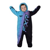 Детский комбинезон FXR CX с утеплителем Black/Lilac-Sky, 12-18