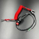 Кнопка аварийной остановки двигателя с чекой Yamaha (65W-82575-01; 6E9-82575-02) (YUELANG)
