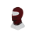 Балаклава SIXS DBX 4-season DARK RED, OS