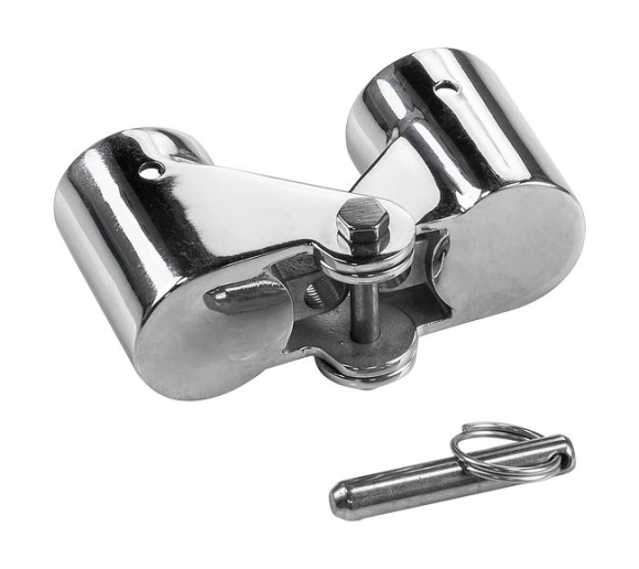 Кронштейн складной с фиксацией нержавеющий д. 25 мм